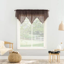 Erica Crushed Voile Valance -Exquisite Home imageService 2830