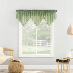 Erica Crushed Voile Valance -Exquisite Home imageService 2834