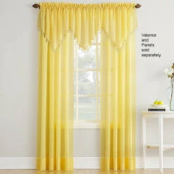 Erica Crushed Voile Valance -Exquisite Home imageService 2842