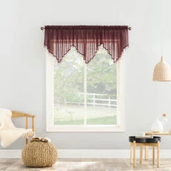 Erica Crushed Voile Valance -Exquisite Home imageService 2846