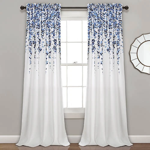 Lush Décor Weeping Flowers Room Darkening Window Curtain 1 Lush Décor Weeping Flowers Room Darkening Window Curtain