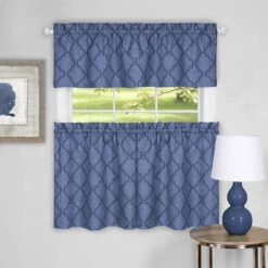 Colby Tier And Valance Curtain Set