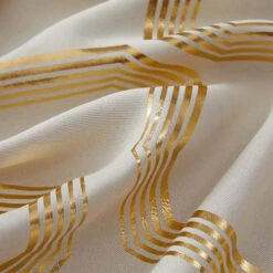 Chloe Room-Darkening Grommet Panel With Foil Print