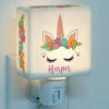 Personalized Happy Unicorn Night Light