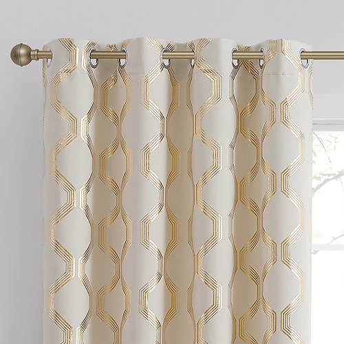 Chloe Room-Darkening Grommet Panel With Foil Print 20 Chloe Room-Darkening Grommet Panel With Foil Print - Image 20