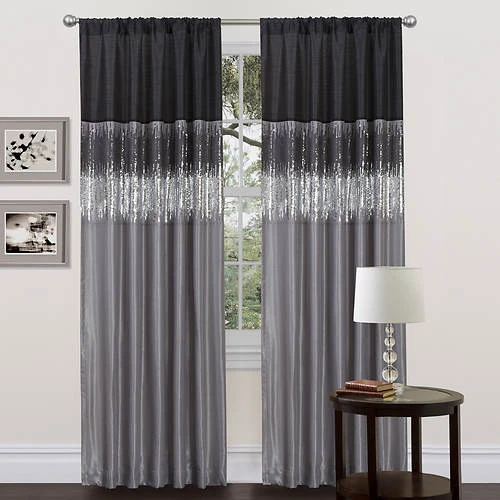 Lush Décor - Night Sky Window Curtain 1 Lush Décor - Night Sky Window Curtain