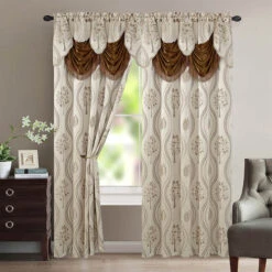 Aurora Panel With Attached Valance -Exquisite Home imageService 2960