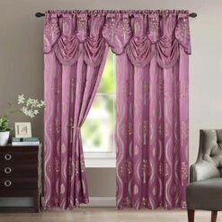 Aurora Panel With Attached Valance -Exquisite Home imageService 2961