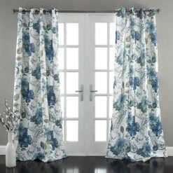 Lush Décor - Floral Paisley Dark Curtains