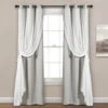 Lush Décor Sheer Panels With Blackout Lining