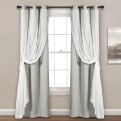 Lush Décor Sheer Panels With Blackout Lining