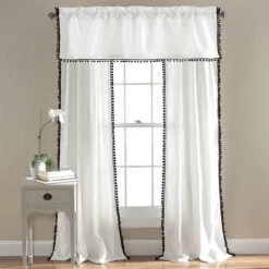 Lush Décor - Pom Pom Window Curtain -Exquisite Home imageService 3066