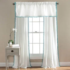 Lush Décor - Pom Pom Window Curtain -Exquisite Home imageService 3067