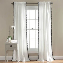 Lush Décor - Pom Pom Window Curtain -Exquisite Home imageService 3068