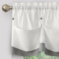 Achim Lana Tier Pair And Valance Set 20 Achim Lana Tier Pair And Valance Set -Exquisite Home imageService 3163