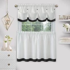 Achim Lana Tier Pair And Valance Set 29 Achim Lana Tier Pair And Valance Set -Exquisite Home imageService 3172