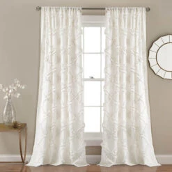 Lush Decor - Ruffle Diamond Window Curtain -Exquisite Home imageService 3199