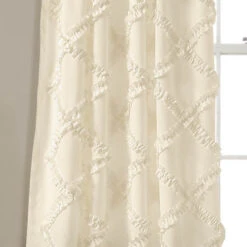 Lush Decor - Ruffle Diamond Window Curtain -Exquisite Home imageService 3201