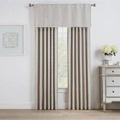 Brielle Home Oslo Blackout 2-Pack Window Valances -Exquisite Home imageService 3306