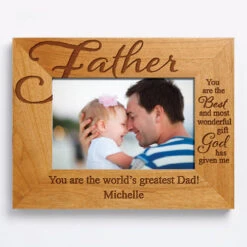 Personalized Wood Frame - Father