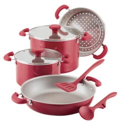 Rachael Ray Create Delicious 8-Piece Stackable Aluminum Nonstick Cookware Set 19 Rachael Ray Create Delicious 8-Piece Stackable Aluminum Nonstick Cookware Set -Exquisite Home imageService 3392