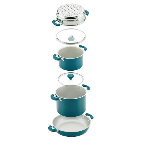 Rachael Ray Create Delicious 8-Piece Stackable Aluminum Nonstick Cookware Set 11 Rachael Ray Create Delicious 8-Piece Stackable Aluminum Nonstick Cookware Set - Image 11