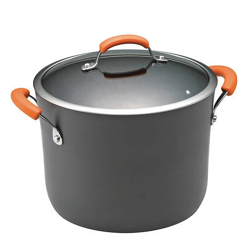 Rachael Ray Nonstick 10-Quart Covered Stockpot 1 Rachael Ray Nonstick 10-Quart Covered Stockpot