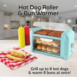Nostalgia Electrics Hot Dog Roller And Bun Warmer -Exquisite Home imageService 3409