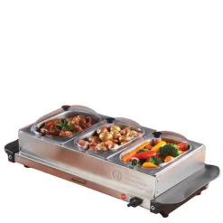 Brentwood Triple Buffet Server