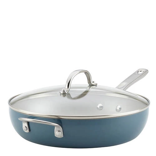 Ayesha Curry 12'' Aluminum Nonstick Covered Deep Skillet 3 Ayesha Curry 12'' Aluminum Nonstick Covered Deep Skillet - Image 3