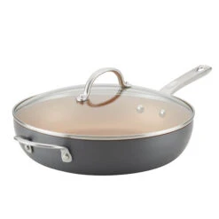 Ayesha Curry 12'' Aluminum Nonstick Covered Deep Skillet 24 Ayesha Curry 12'' Aluminum Nonstick Covered Deep Skillet -Exquisite Home imageService 3508