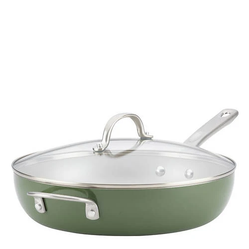 Ayesha Curry 12'' Aluminum Nonstick Covered Deep Skillet 9 Ayesha Curry 12'' Aluminum Nonstick Covered Deep Skillet - Image 9