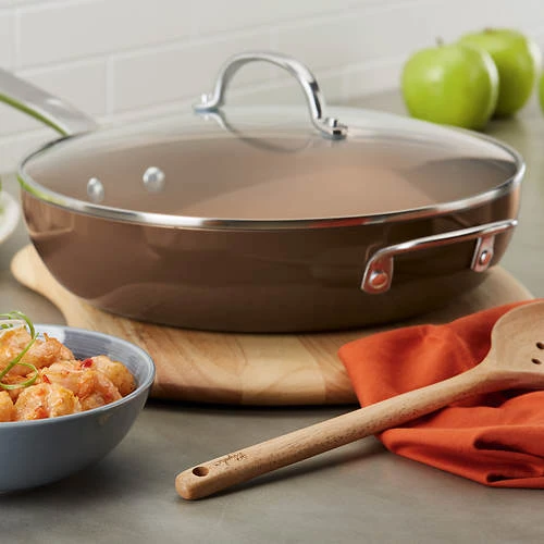 Ayesha Curry 12'' Aluminum Nonstick Covered Deep Skillet 16 Ayesha Curry 12'' Aluminum Nonstick Covered Deep Skillet - Image 16