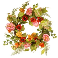 National Tree Company 22" Spring Multi-Flower Wreath 6 National Tree Company 22" Spring Multi-Flower Wreath -Exquisite Home imageService 36