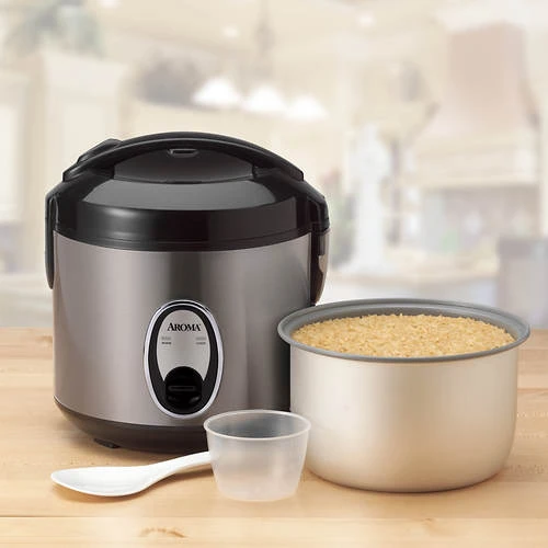 Aroma 8-Cup (Cooked) Cool-Touch Rice Cooker And Food Steamer 3 Aroma 8-Cup (Cooked) Cool-Touch Rice Cooker And Food Steamer - Image 3