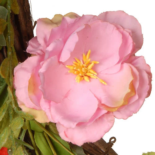 National Tree Company 22" Spring Multi-Flower Wreath 4 National Tree Company 22" Spring Multi-Flower Wreath - Image 4