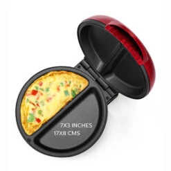 Holstein Housewares 2-Section Stainless Steel Omelet Maker -Exquisite Home imageService 3802