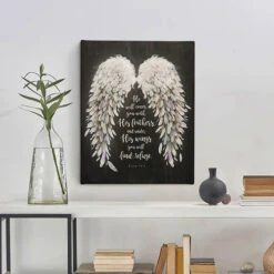 He Will Cover You With His Feathers 16"x20" Canvas