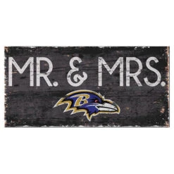 NFL Mr. And Mrs. Sign -Exquisite Home imageService 416
