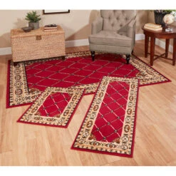 3-Piece Border Rug Set -Exquisite Home imageService 485