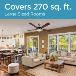 Black & Decker Black+Decker® 52" London Ceiling Fan With Chain 10 Black & Decker Black+Decker® 52" London Ceiling Fan With Chain -Exquisite Home imageService 491