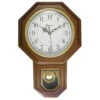 17" Modern Pendulum Wall Clock