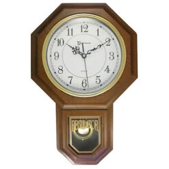 17" Modern Pendulum Wall Clock