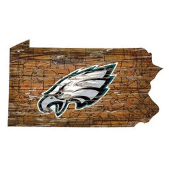 NFL Distressed State Sign With Logo -Exquisite Home imageService 513