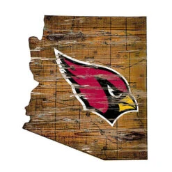 NFL Distressed State Sign With Logo -Exquisite Home imageService 521