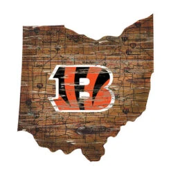 NFL Distressed State Sign With Logo -Exquisite Home imageService 523