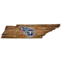 NFL Distressed State Sign With Logo -Exquisite Home imageService 524