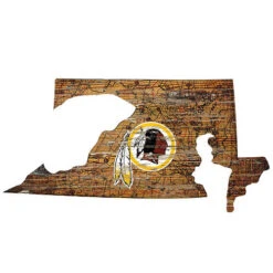 NFL Distressed State Sign With Logo -Exquisite Home imageService 527
