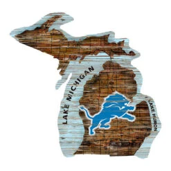 NFL Distressed State Sign With Logo -Exquisite Home imageService 528