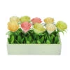 Northlight 9.5" Yellow And White Potted Springtime Artificial Flowers